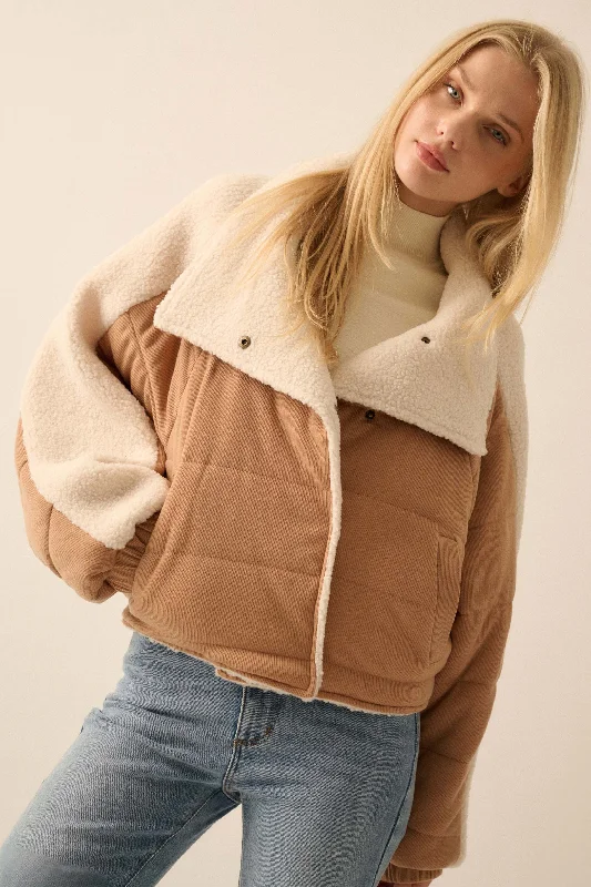 Bundle Up Sherpa Fleece-Lined Puffer Jacket Tailored Jacket Straight Jacket A-Line Jacket Bundle Up Sherpa Fleece-Lined Puffer Jacket Tailored Jacket Straight Jacket A-Line Jacket
