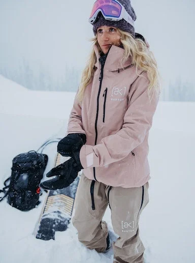 Burton Women's AK Gore Upshift Jacket Knit Fabric Woven Fabric Fleece Fabric