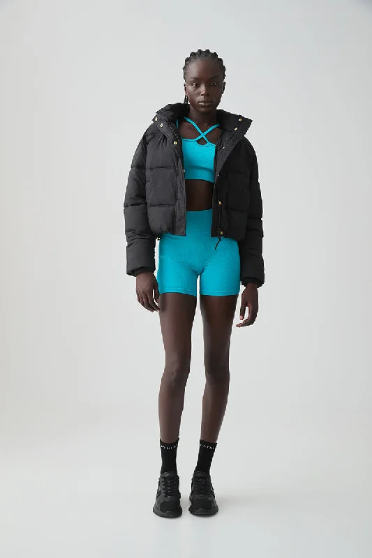 Cropped Puffer Jacket 711 Fleece Jacket Down Jacket Feather Jacket