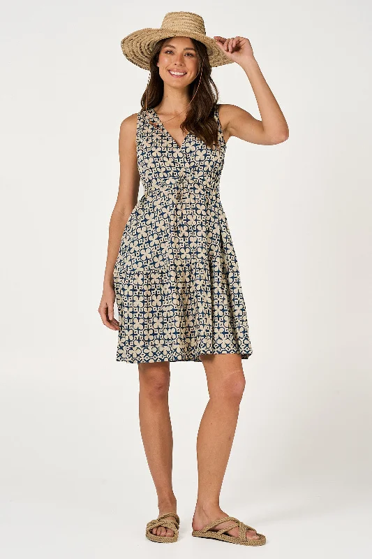 Dress Savita - Mumtaz French Blue Cotton