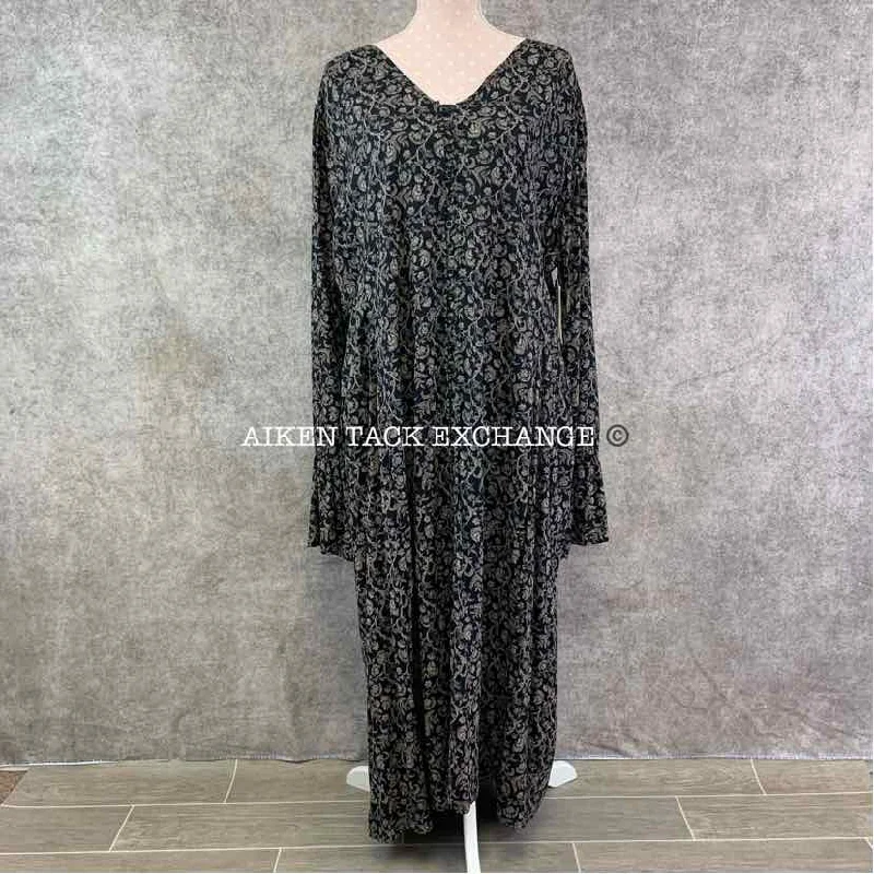 EQL Model Button Front Dress, Size 1X (Has Rips on Bottom)
