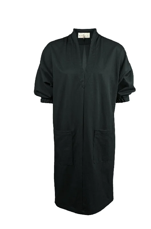 Jalbert Dress in Black Twill