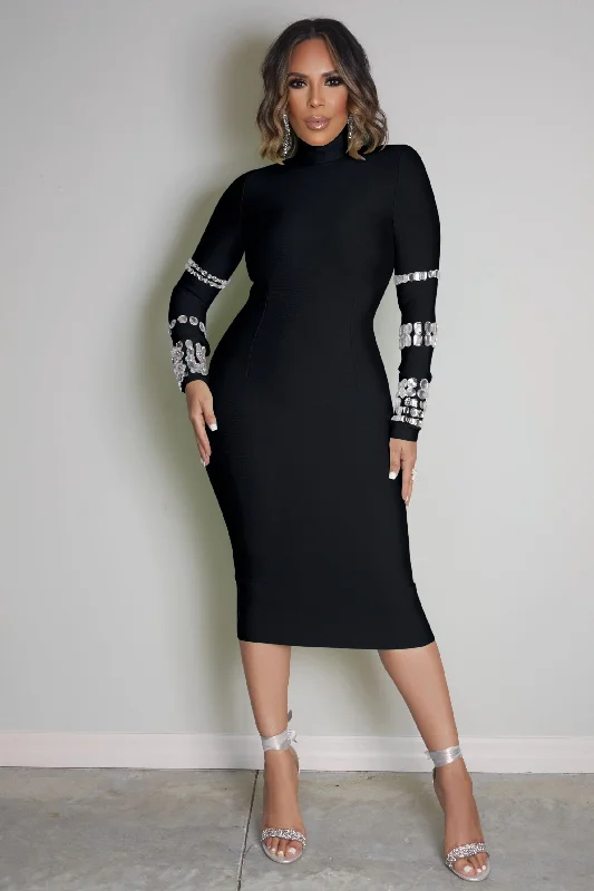 Flawless Babe Studded Bandage Dress