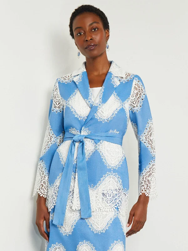 Heritage Fit Jacket - Lace Inset Novelty Woven Satin Fabric Silk Fabric Chiffon Fabric Heritage Fit Jacket - Lace Inset Novelty Woven Satin Fabric Silk Fabric Chiffon Fabric