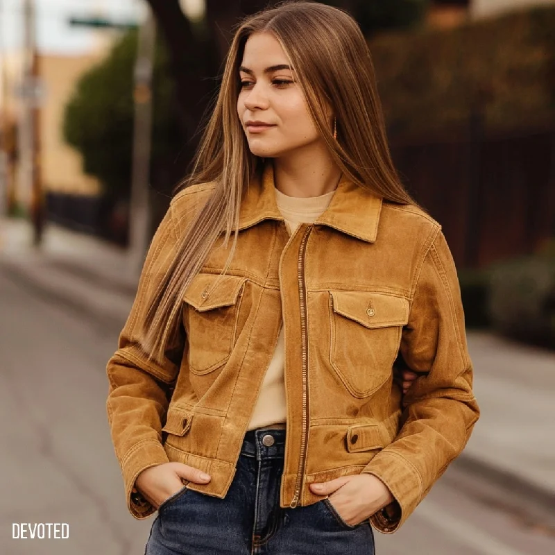 Honey Jacket Zippered Front Buttoned Front Snap Front