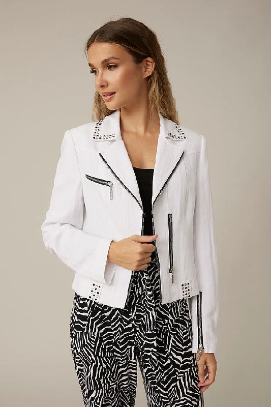 Joseph Ribkoff Studded Jacket Style Quilted Jacket Puffer Jacket Insulated Jacket