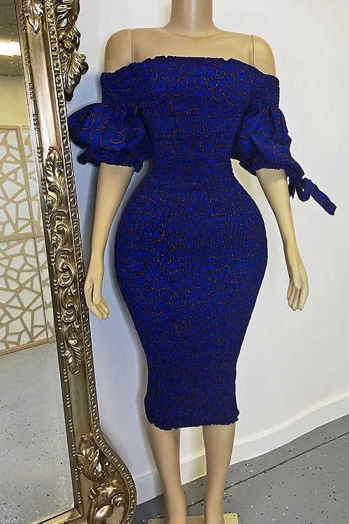 Kate Blue Ankara Dress
