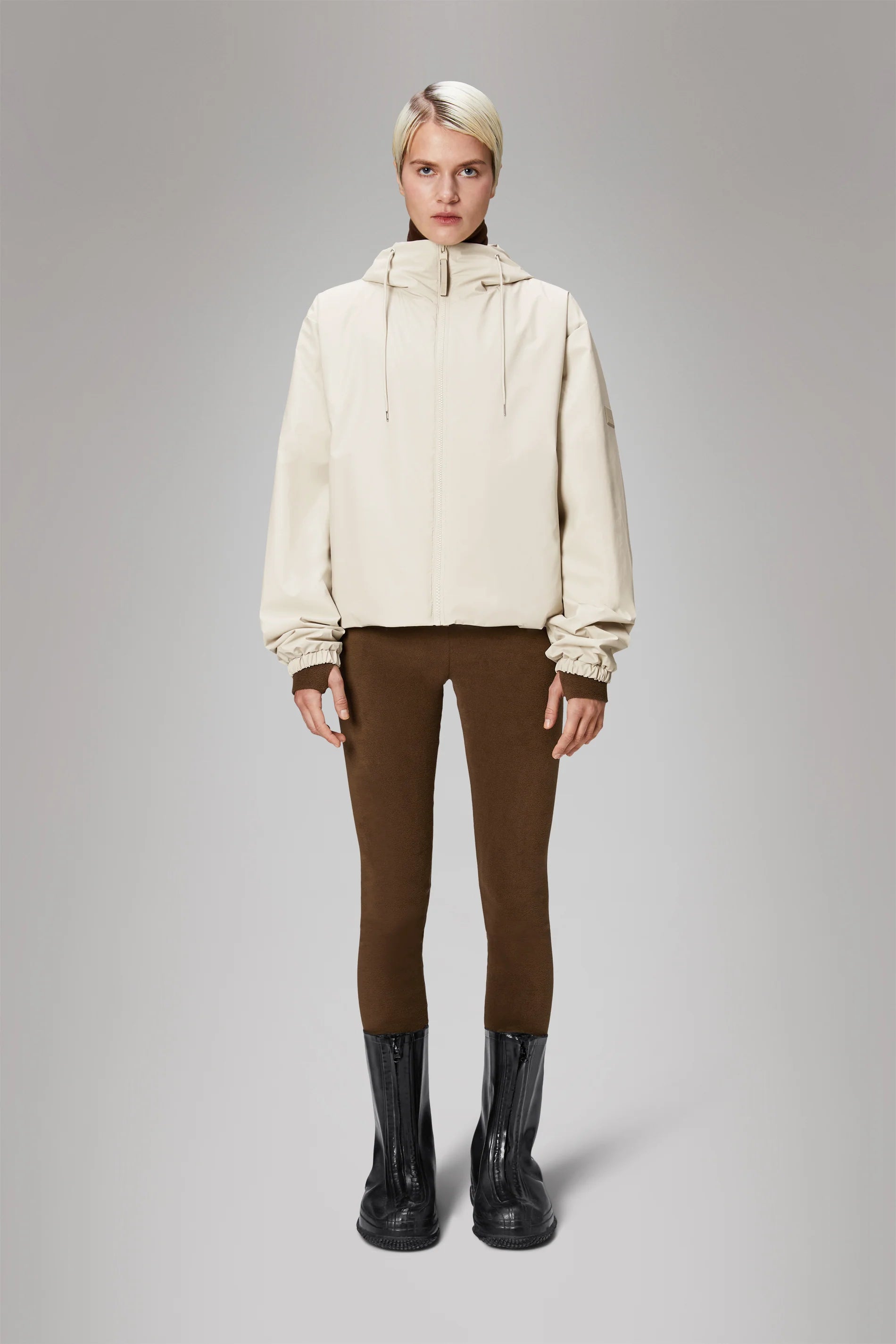 Lohja Short Insulated Jacket - Dune Mesh Jacket Canvas Jacket Denim Jacket