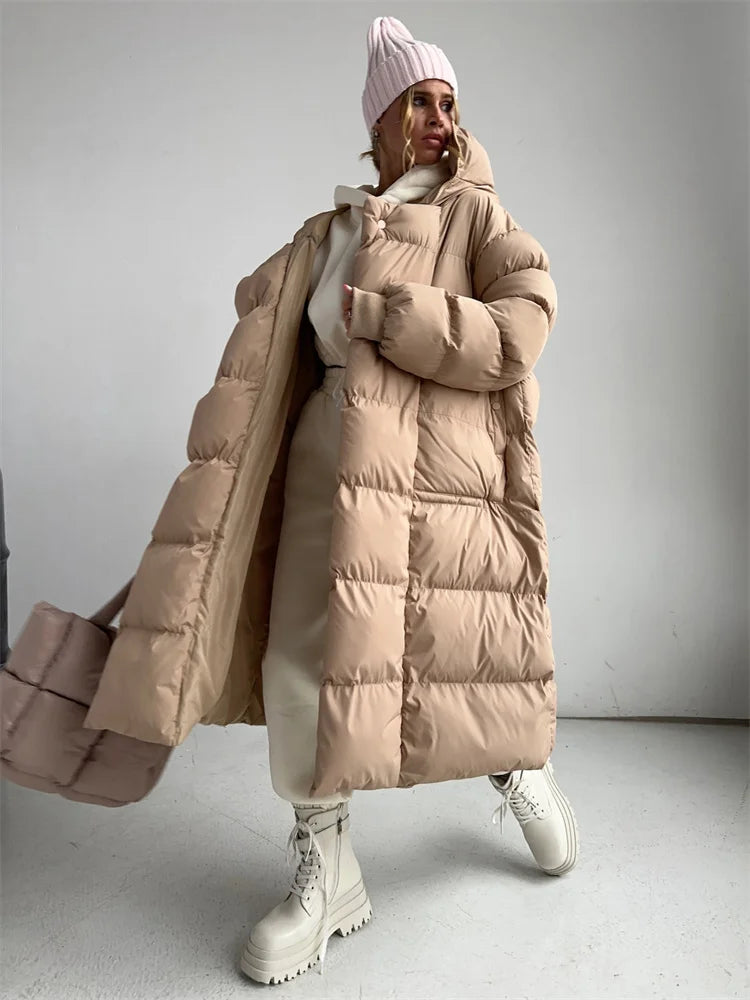 Loose Long Winter Solid Warm Hoodies Autumn Street Casual Fashion New Jacket Wool Fabric Cashmere Fabric Tweed Fabric Loose Long Winter Solid Warm Hoodies Autumn Street Casual Fashion New Jacket Wool Fabric Cashmere Fabric Tweed Fabric