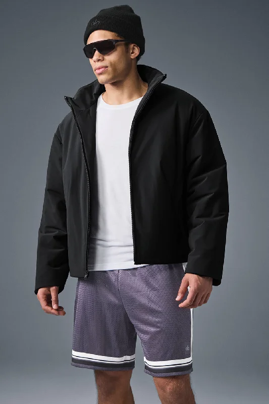 Stretch Woven Notable Jacket - Black Denim Jacket Leather Jacket Suede Jacket