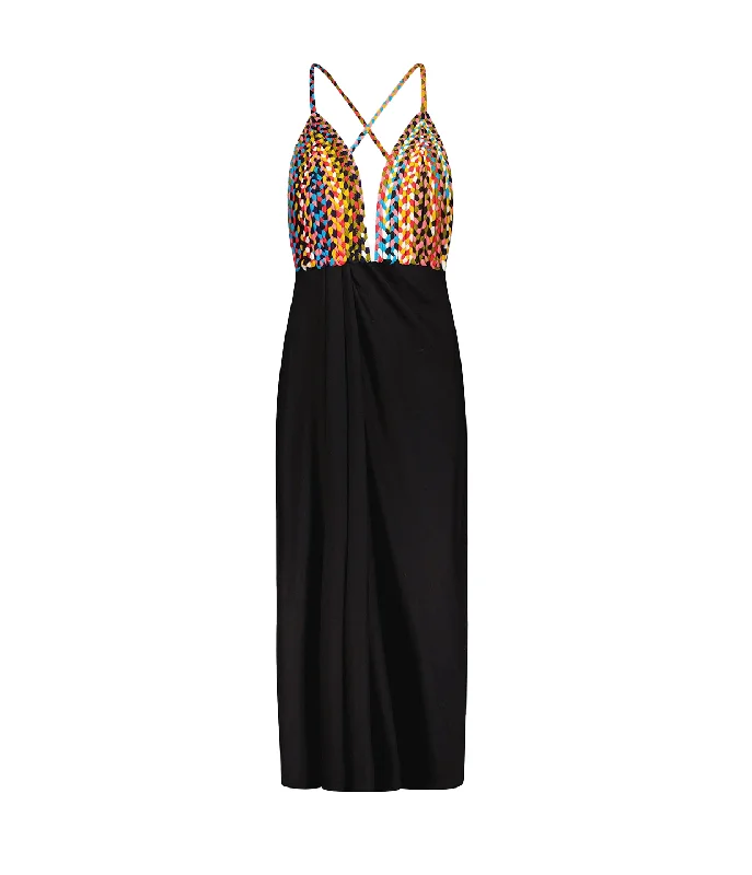 Jutta Two Tone Dress in Multicolour