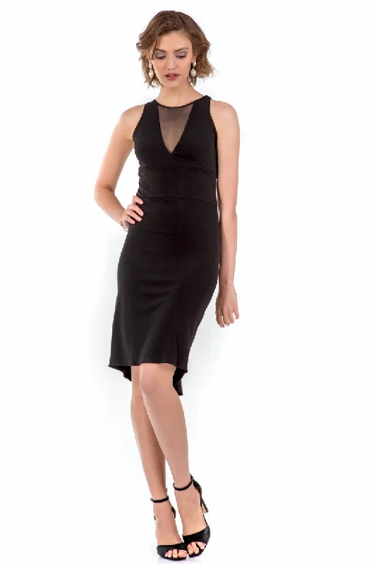 Melany Fishtail Tango Dress (S) (Electric Blue)