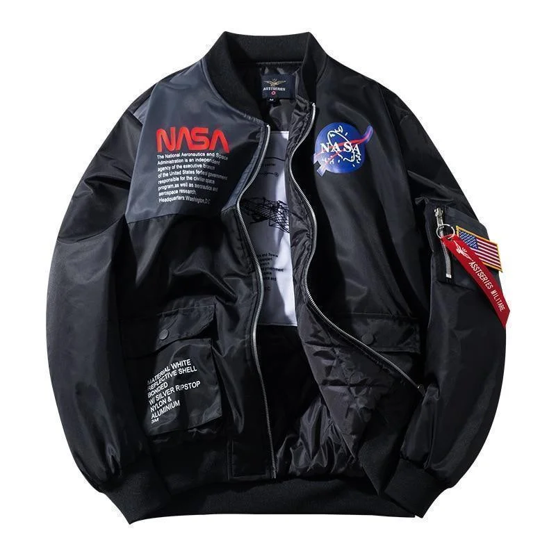 NASA Special Agent Bomber Jacket Fleece Jacket Down Jacket Feather Jacket