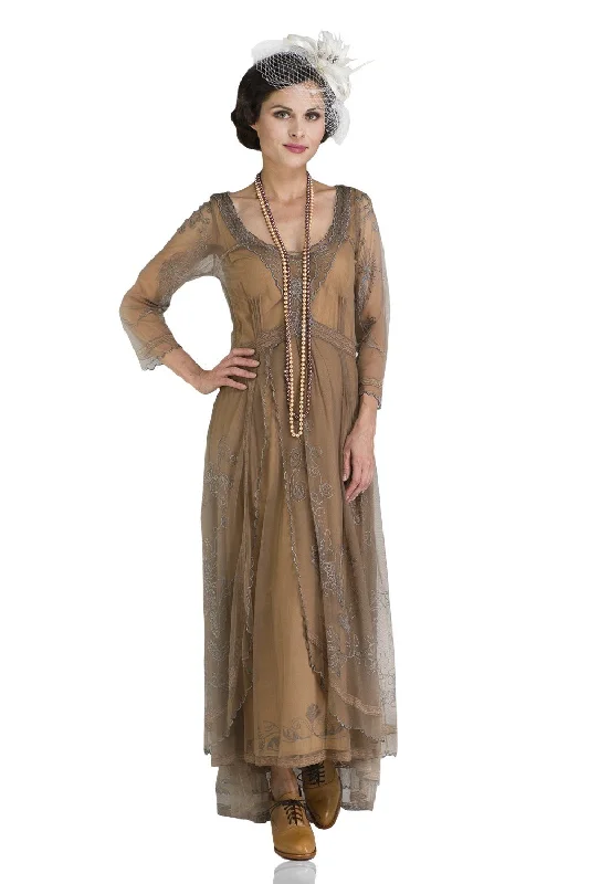 Nataya 40163 dress in Antique Silver