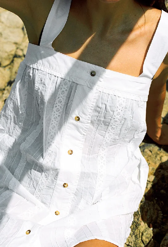 Notte Dress White Lace Cotton