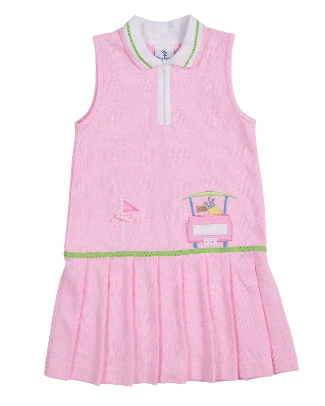 Pink Pique Golf Dress