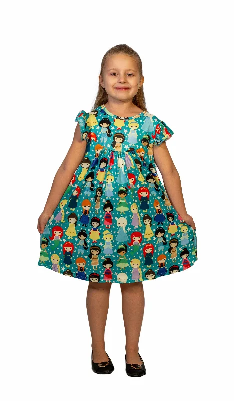 Princess Milk Silk Flutter Dress