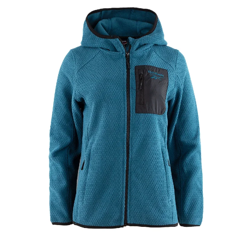 Reebok Women's Honeycomb Fleece Jacket Print Jacket Jacquard Jacket Embroidered Jacket Reebok Women's Honeycomb Fleece Jacket Print Jacket Jacquard Jacket Embroidered Jacket