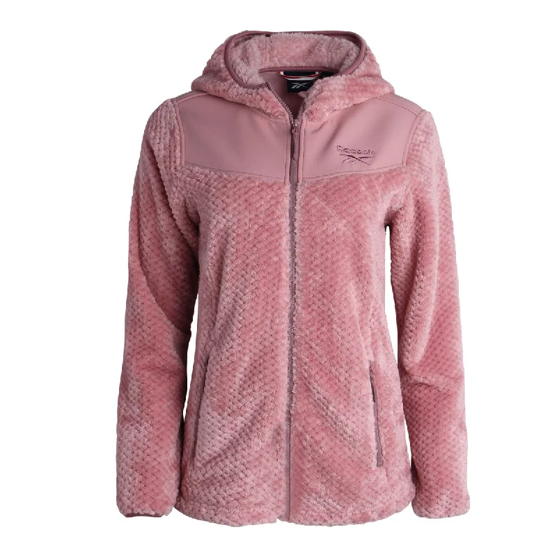 Reebok Women's Snow Fleece Jacket Knit Jacket Woven Jacket Fleece Jacket