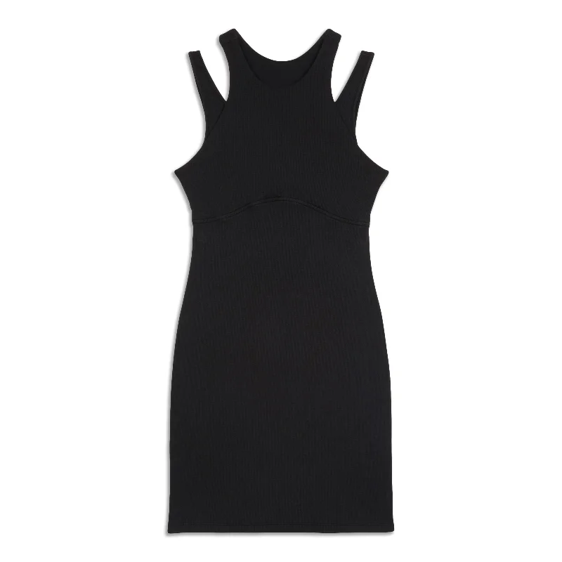 Ribbed Cotton Modal Cut-Out Dress - Resale