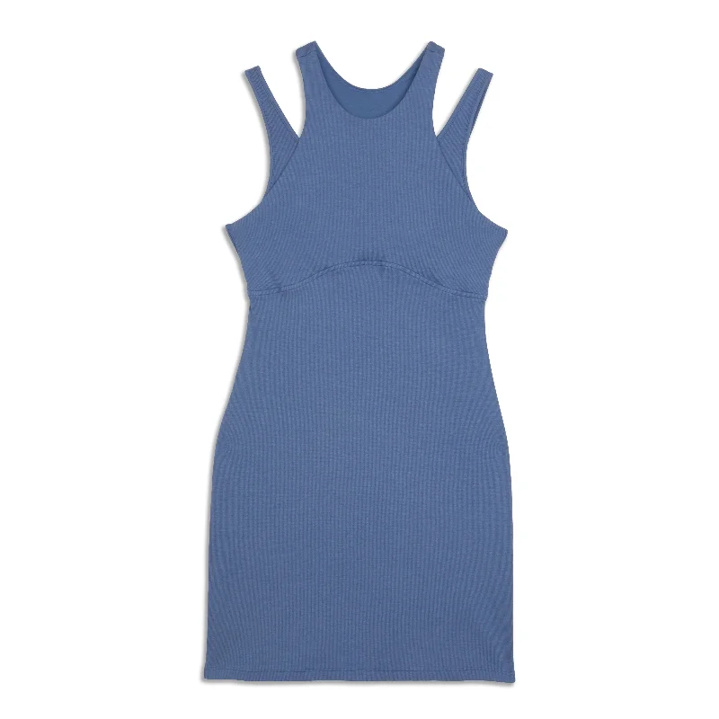 Ribbed Cotton Modal Cut-Out Dress - Resale