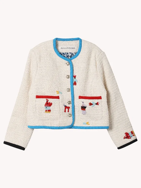 ROWAN PEARL BOUCLÉ JACKET Chenille Jacket Brocade Jacket Lace Jacket