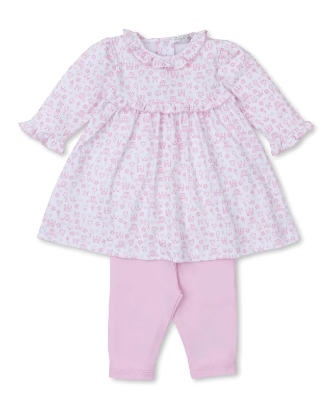 Royal Details Pink Dress Set