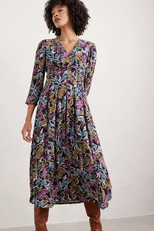 Seasalt Etta Dress-Inked Foliage Onyx