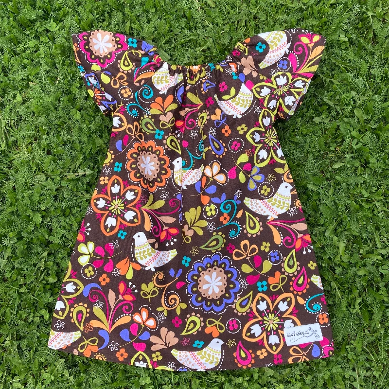 Sewfunky Pixie Dress Birds of Norway