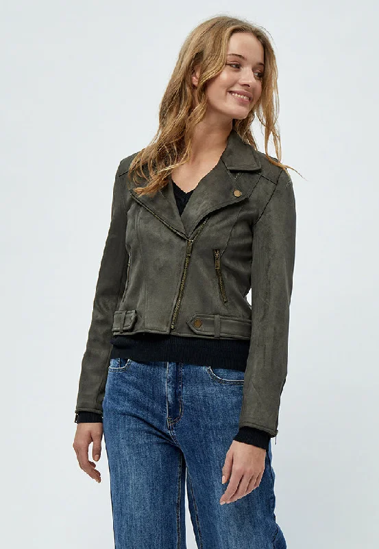 DSTabarak Biker Jacket - Beluga Green Herringbone Jacket Checkered Jacket Solid Jacket DSTabarak Biker Jacket - Beluga Green Herringbone Jacket Checkered Jacket Solid Jacket