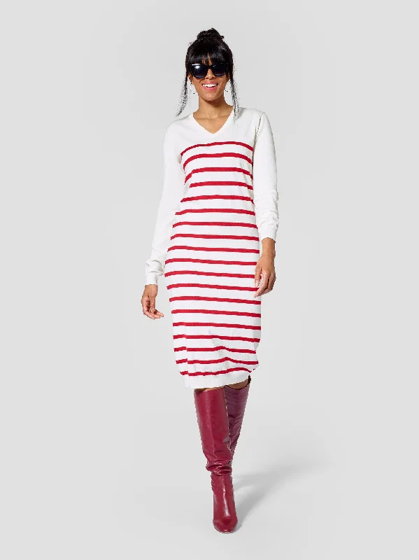 Tall Women's V-Neck Sweater Dress