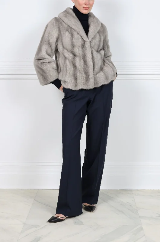 The Magnolia Mink Fur Jacket Cardigan Sweater Pullover