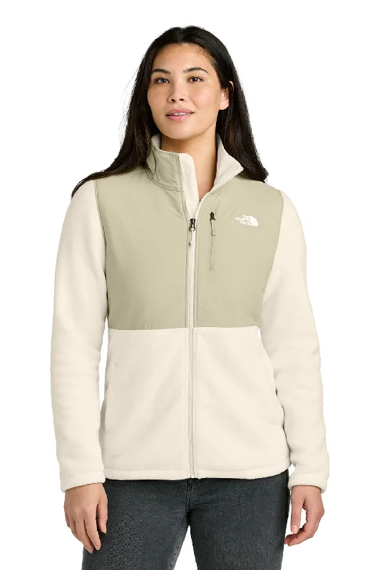 The North Face Womens Highest Peak Fleece Full Zip Jacket - Gardenia/Gravel Grey - New Elasticated Jacket Padded Jacket Insulated Jacket The North Face Womens Highest Peak Fleece Full Zip Jacket - Gardenia/Gravel Grey - New Elasticated Jacket Padded Jacket Insulated Jacket