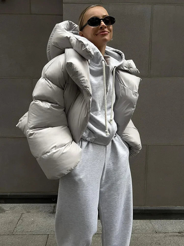 Thick Long Sleeve Autumn Winter Warm Street Fashion Cotton-padded Jacket Zip Front Button Front Snap Front Thick Long Sleeve Autumn Winter Warm Street Fashion Cotton-padded Jacket Zip Front Button Front Snap Front