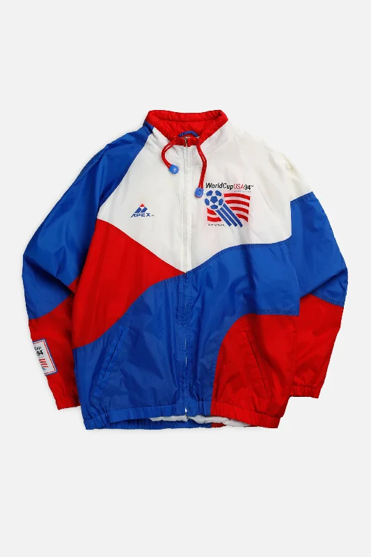 Vintage World Cup 1994 Windbreaker Jacket - M Embroidered Jacket Appliqued Jacket Beaded Jacket Vintage World Cup 1994 Windbreaker Jacket - M Embroidered Jacket Appliqued Jacket Beaded Jacket