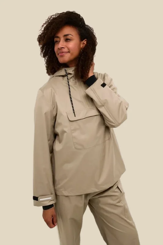 Vivian Anorak Jacket Herringbone Jacket Checkered Jacket Solid Jacket