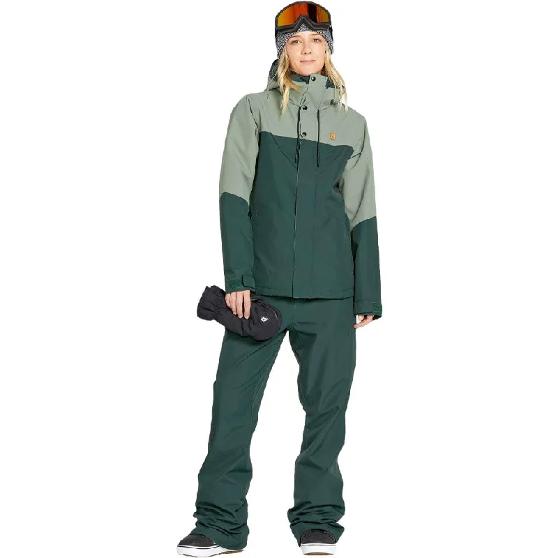 Volcom Womens Bolt Insulated Snow Jacket Scarab Knit Fabric Woven Fabric Fleece Fabric Volcom Womens Bolt Insulated Snow Jacket Scarab Knit Fabric Woven Fabric Fleece Fabric