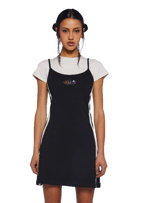 Y2K Vibes 2-In-1 Tank Dress
