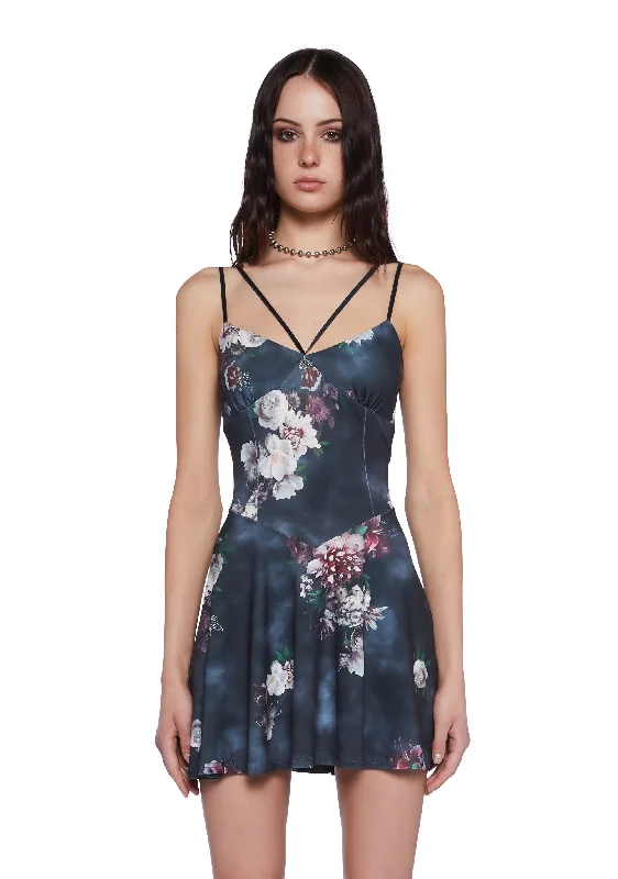 Everbloom Haven Mini Dress Chic Sleeveless Mini Dress