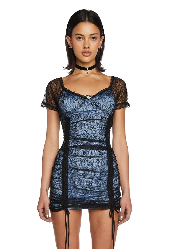 For What It's Worth Mini Dress Trendy Tie-Dye Mini Dress