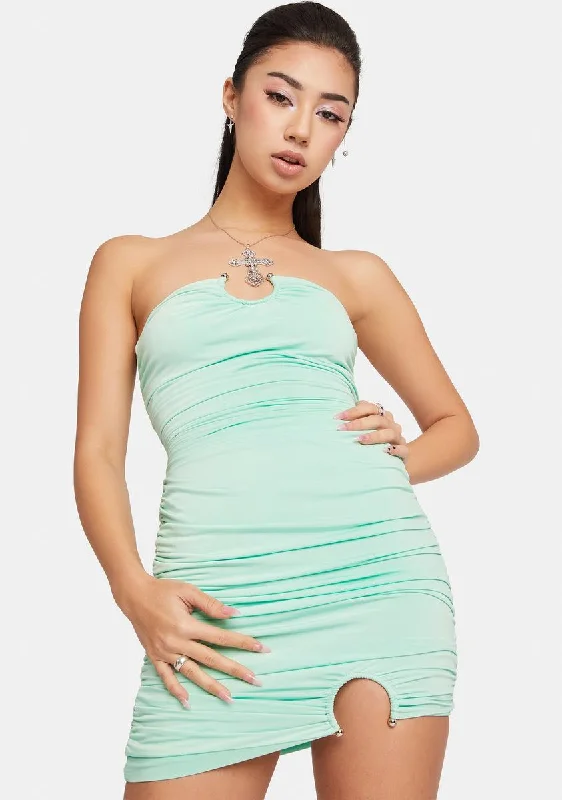 Mint So Irresistible Strapless Mini Dress Trendy Tulle Mini Dress