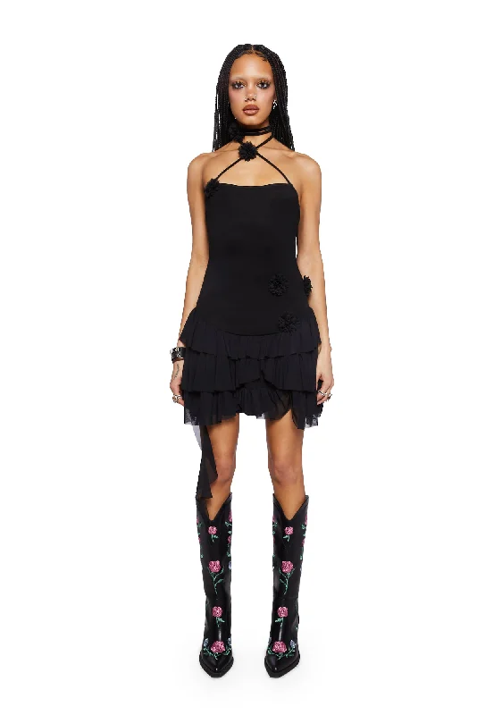 The Night Is Young Mini Dress Trendy A-Line Mini Dress