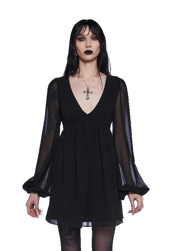 Witches N Wannabes Mini Dress Stylish Button-Down Mini Dress