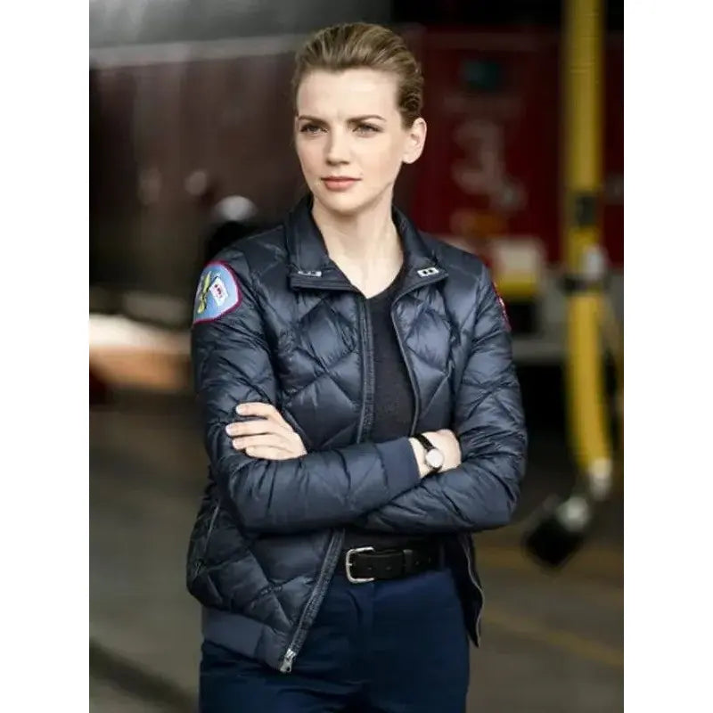 Chicago Fire S10 Sylvie Brett Black Jacket Denim Jacket Leather Jacket Suede Jacket