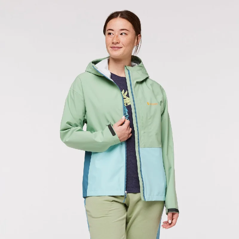 Cielo Rain Jacket - Womens Hoodie Zip-Up Jacket Button-Up Jacket