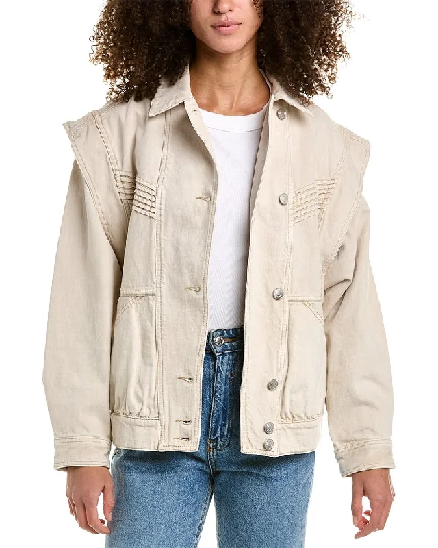 Isabel Marant Étoile Harmon Jacket Snapped Jacket Toggled Jacket Drawstring Jacket