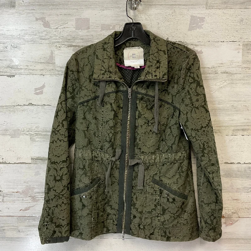 Jacket Other By Anthropologie In Green, Size: S Welt Pockets Slit Pockets Flap Pockets