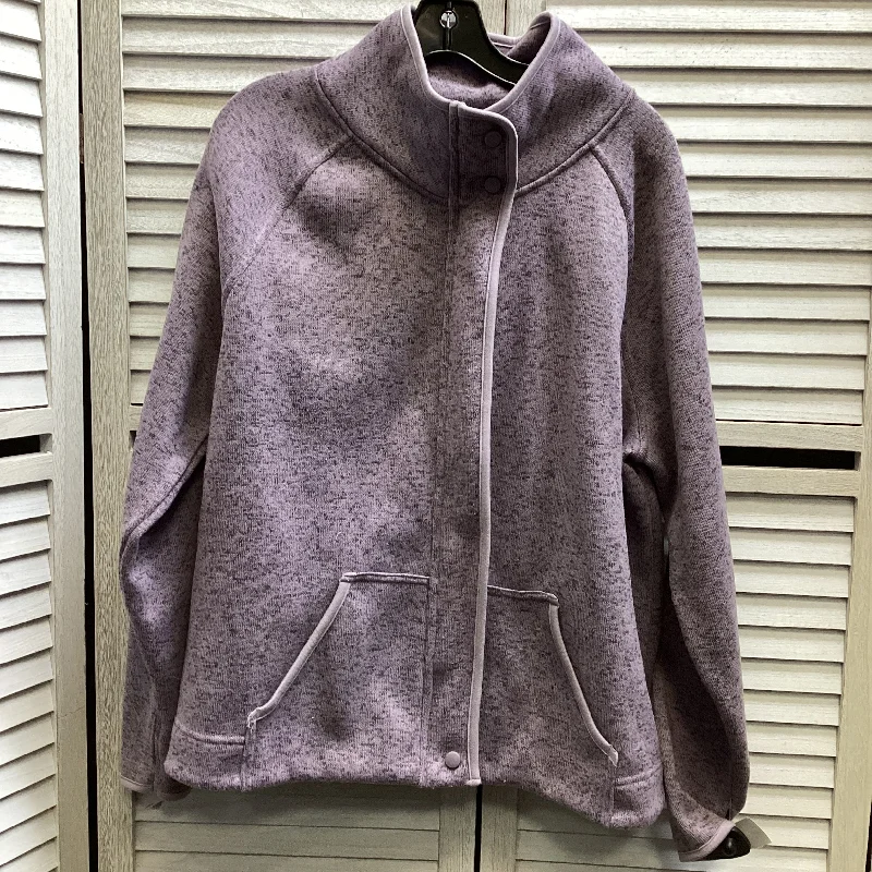 Jacket Other By Champion In Purple, Size: Xl Satin Jacket Silk Jacket Chiffon Jacket