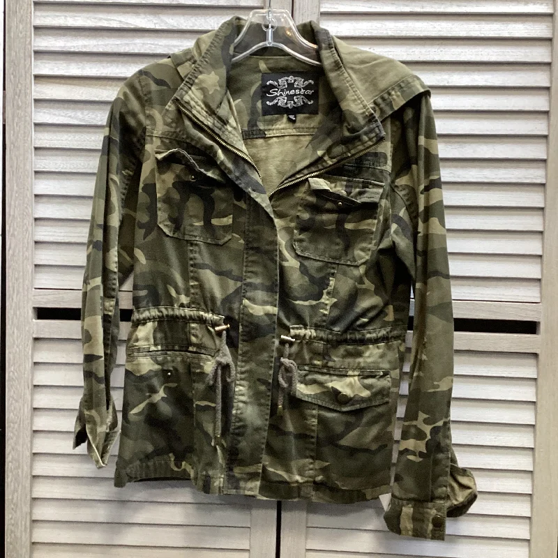 Jacket Other By Shinestar In Green, Size: M Front Pockets Side Pockets Patch Pockets