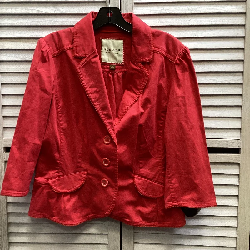 Jacket Other By Sonoma In Red, Size: L Bomber Jacket Anorak Windbreaker